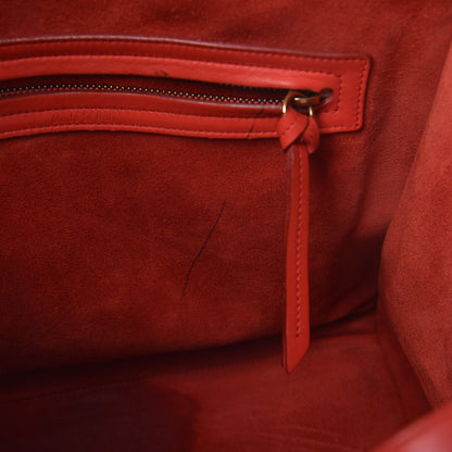 Celine Nappa Calfskin Medium Phantom Luggage Vermillion 9 of 28