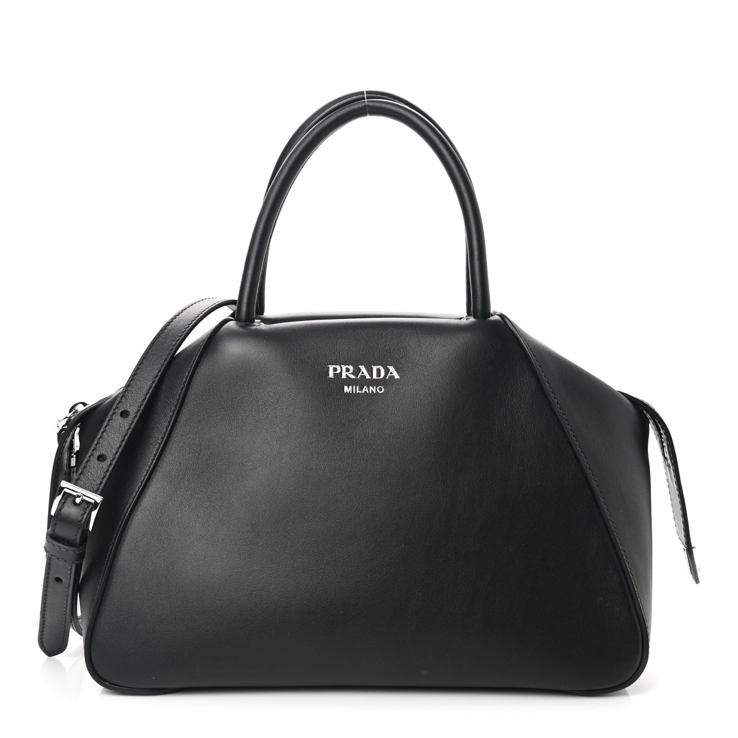 Softy Calfskin Small Supernova Handbag Black