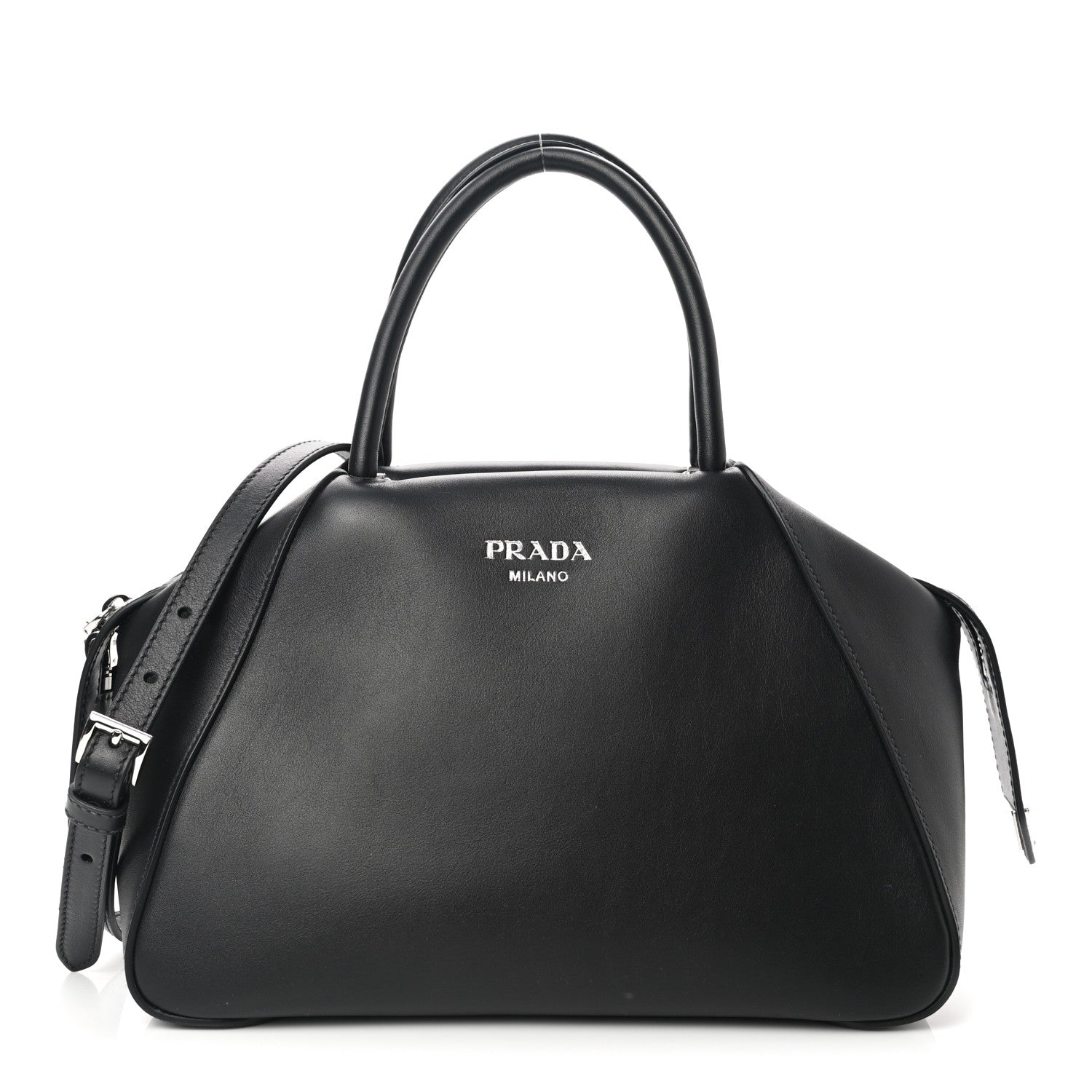 Prada Softy Calfskin Small Supernova Handbag Black 1 of 9