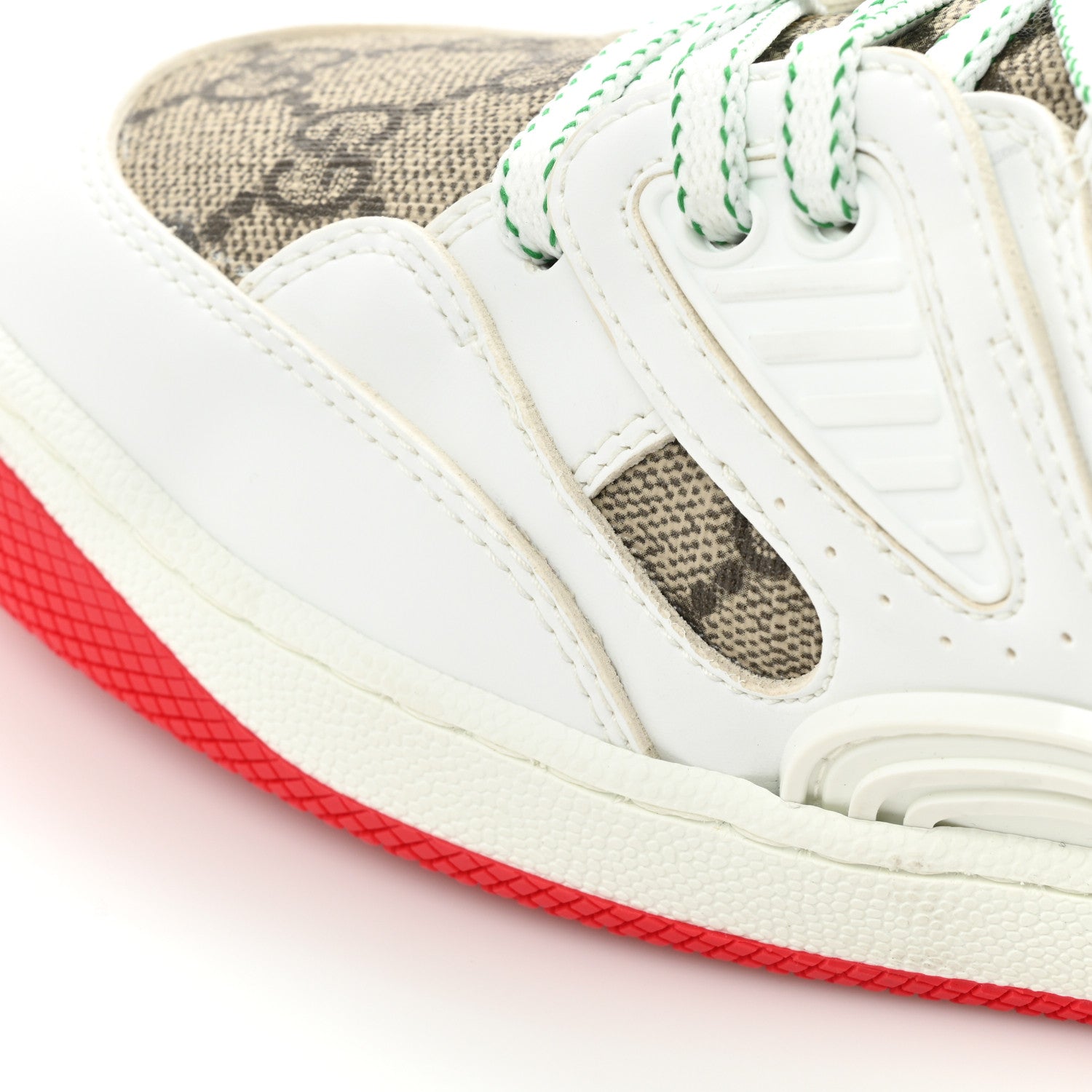 Gucci Demetra GG Supreme Womens Basket High Top Sneakers 38.5 Great White Beige Ebony 11 of 12