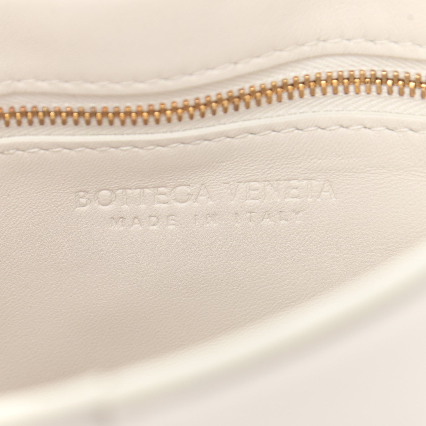 Lambskin Maxi Intreccio Padded Chain Cassette Crossbody Bag White