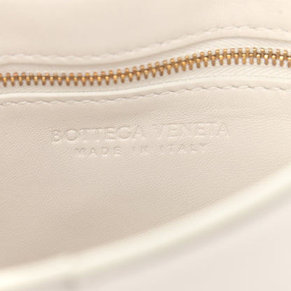 Bottega Veneta Lambskin Maxi Intreccio Padded Chain Cassette Crossbody Bag White 6 of 12