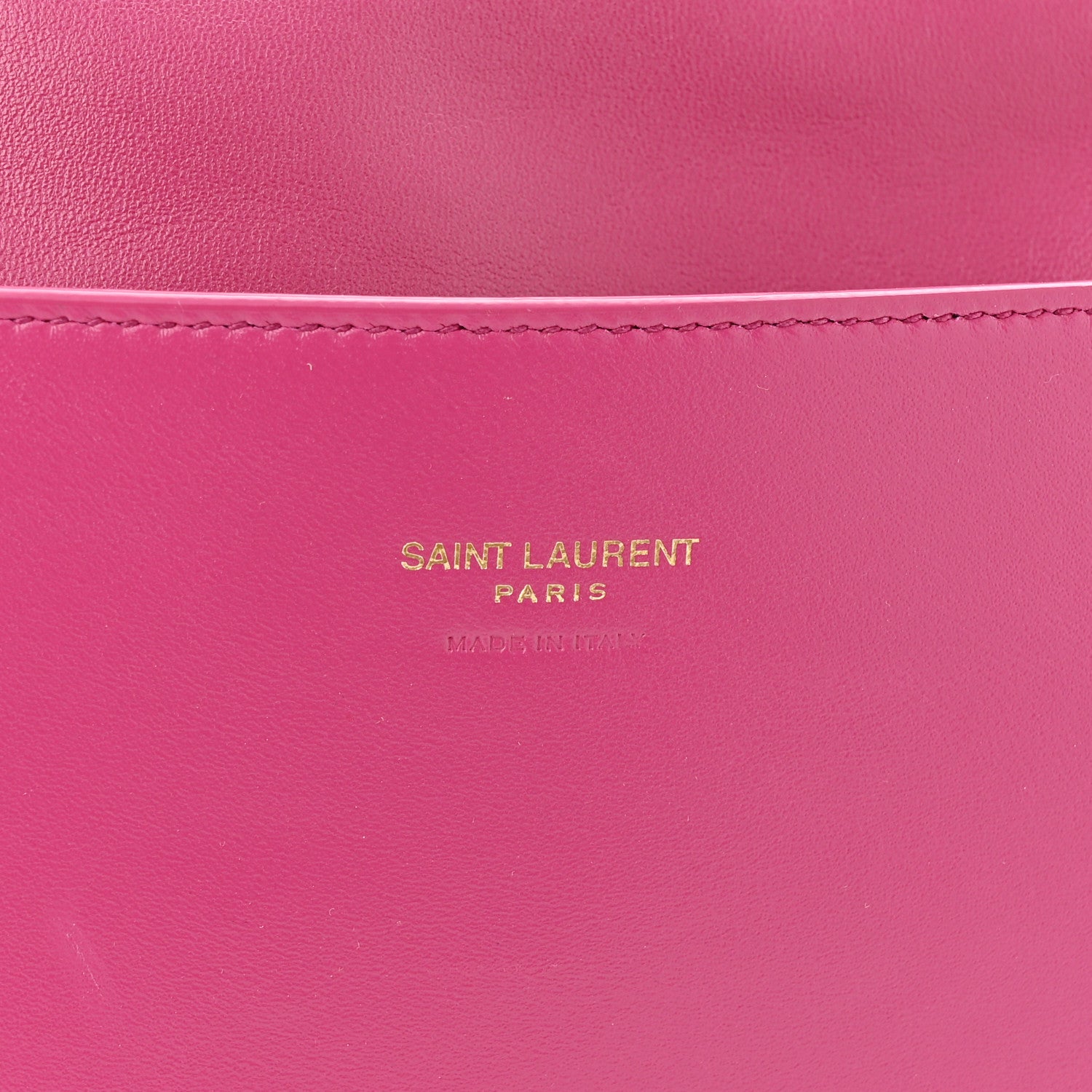 Saint Laurent Smooth Calfskin Suede Medium Reversible Monogram Kate Satchel Rose Rubis 6 of 20