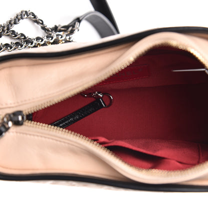 Chanel Aged Calfskin Quilted Small Gabrielle Hobo Beige Black 5 of 10