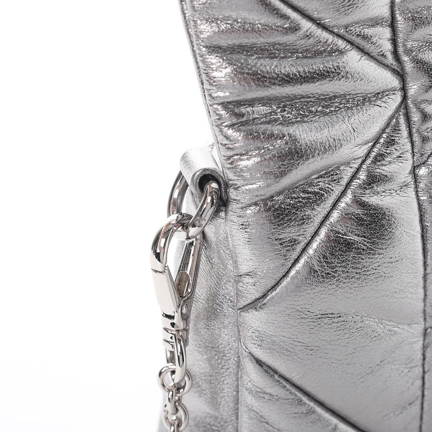 Nappa Patch Pearl Shoulder Bag Cromo
