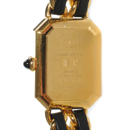 Chanel Stainless Steel Lambskin 20mm Chain Premiere Quartz Watch Gold M 8 of 10