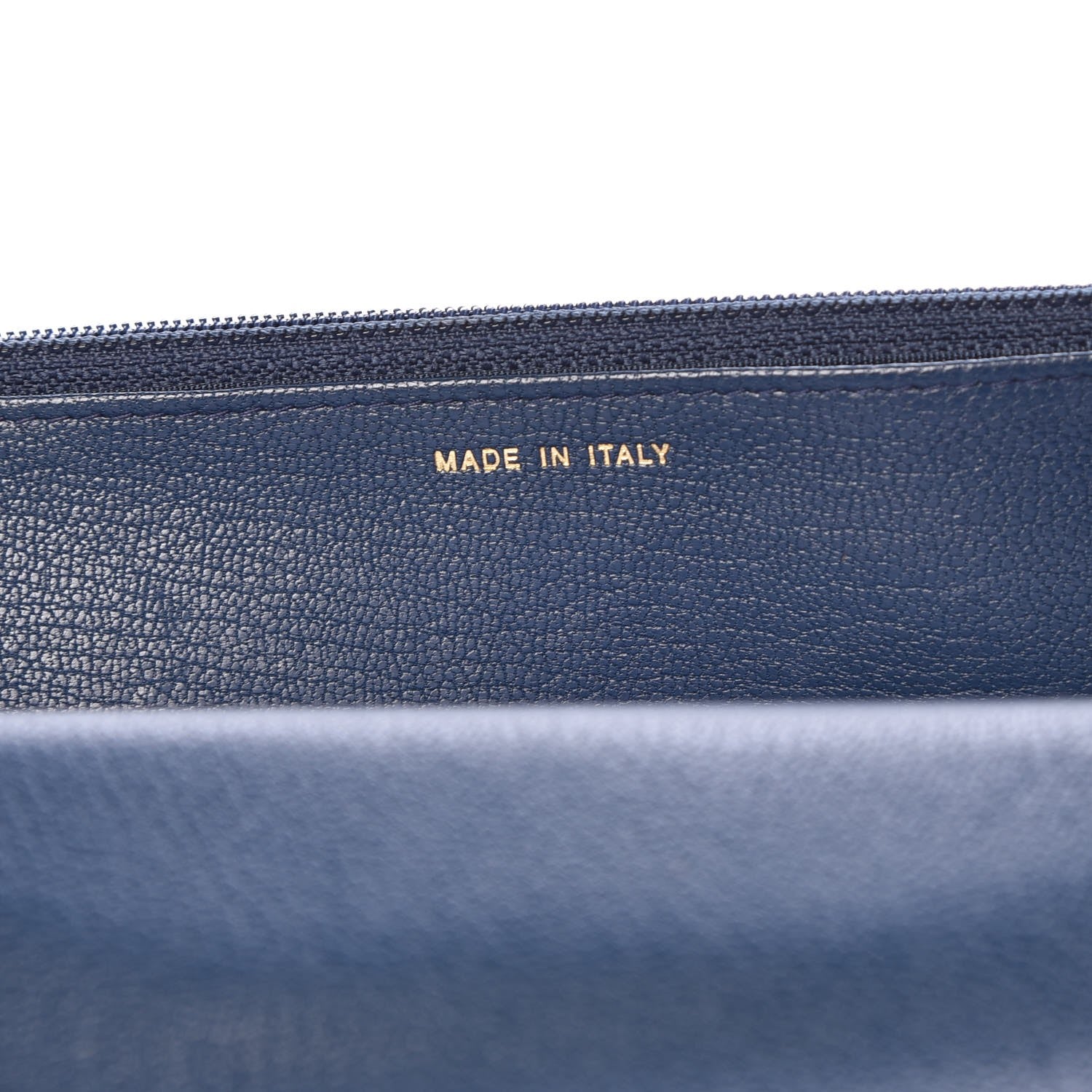 Chanel Patent Goatskin Quilted CC Eyelet Wallet On Chain WOC Blue 7 of 9