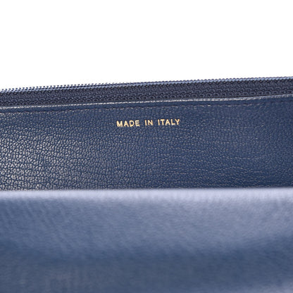 Chanel Patent Goatskin Quilted CC Eyelet Wallet On Chain WOC Blue 7 of 9