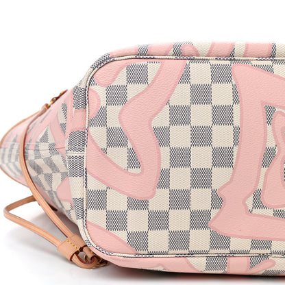 Louis Vuitton Damier Azur Tahitienne Neverfull MM 7 of 10