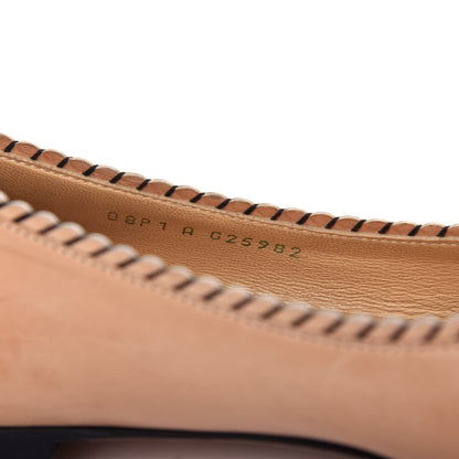 Chanel Lambskin Cap Toe Ballerina Flats 41 Beige Black 10 of 10