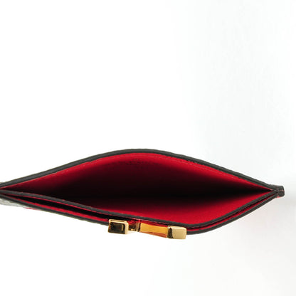 Louis Vuitton Calfskin Monogram Kimono Tote Card Holder Cherry 5 of 7