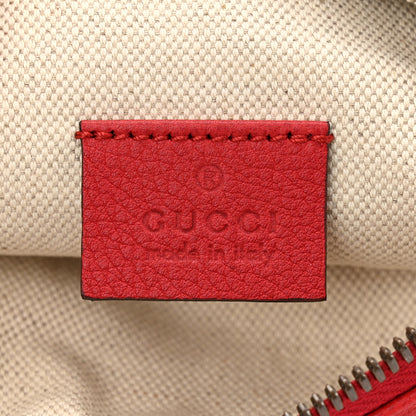 Gucci Grained Calfskin Small Logo Belt Bag Hibiscus Red 6 of 10