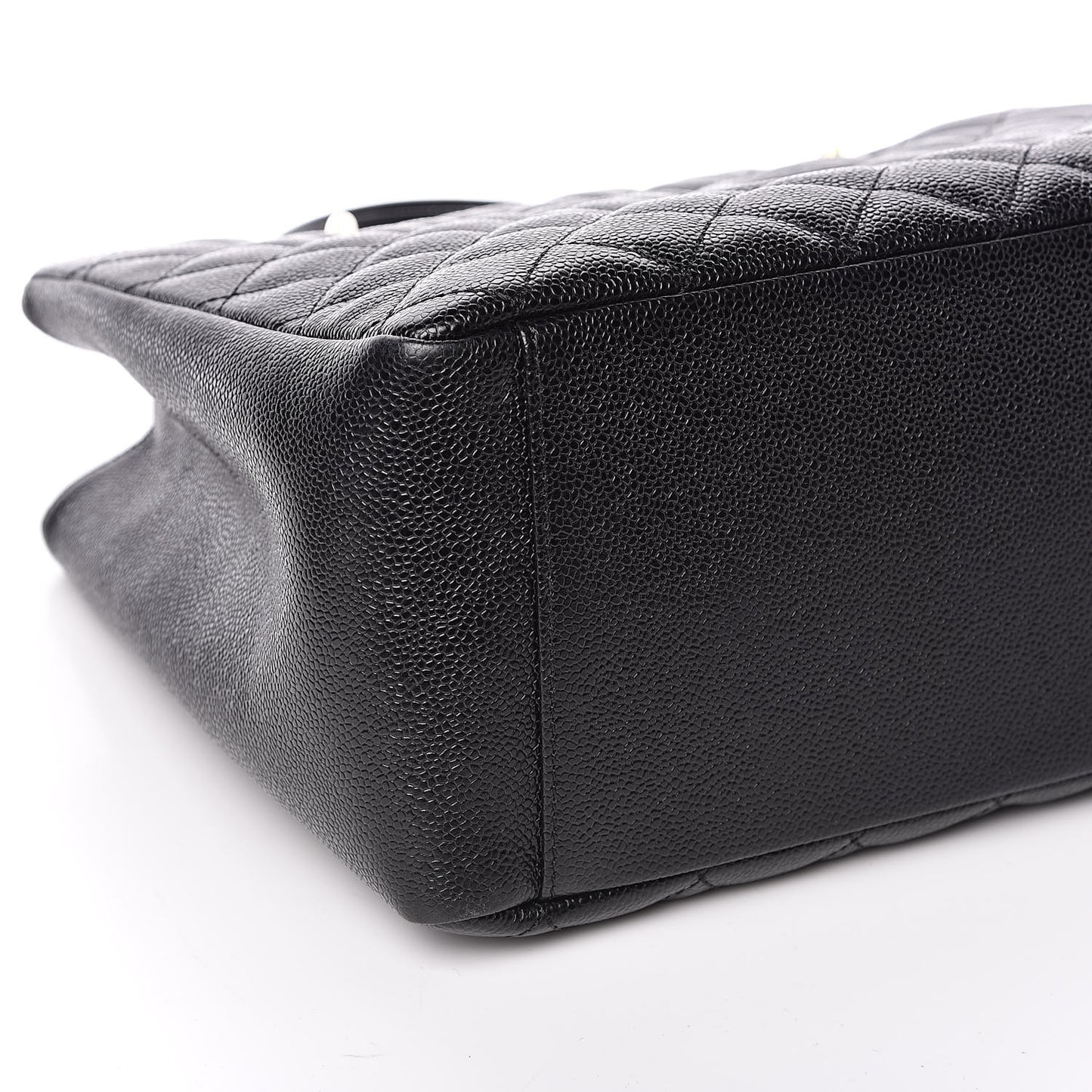 Caviar Quilted Grand Shopping Tote GST Black