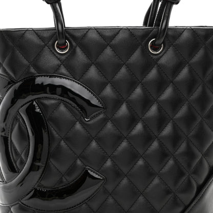 Chanel Calfskin Quilted Medium Cambon Tote Black 14 of 14
