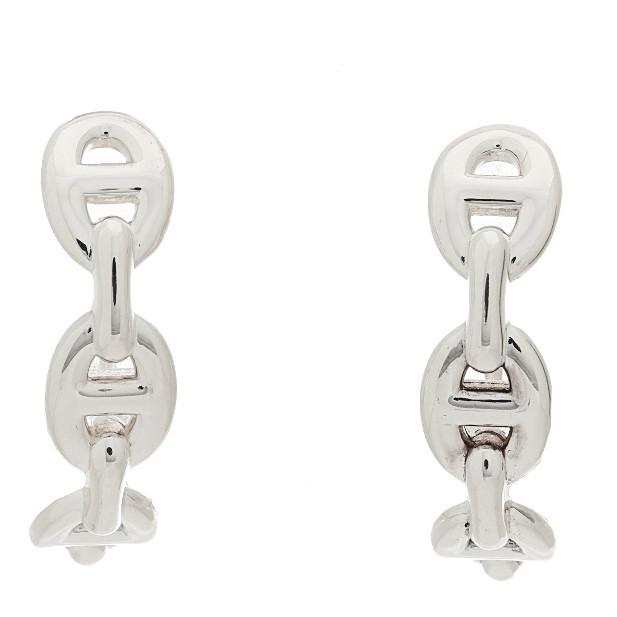 Sterling Silver Chaine D'Ancre Enchainee Climber Earrings