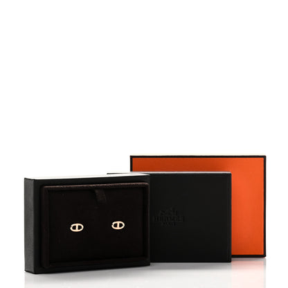 Hermes 18K Rose Gold TPM Farandole Stud Earrings 5 of 5