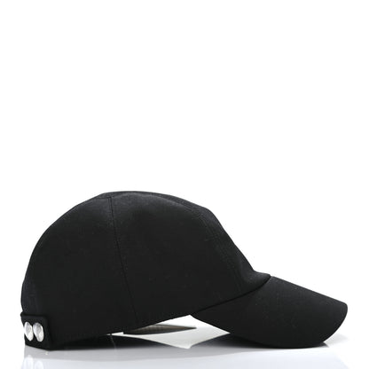 Hermes Cotton Miles H Circle Hat 59 Black 5 of 8