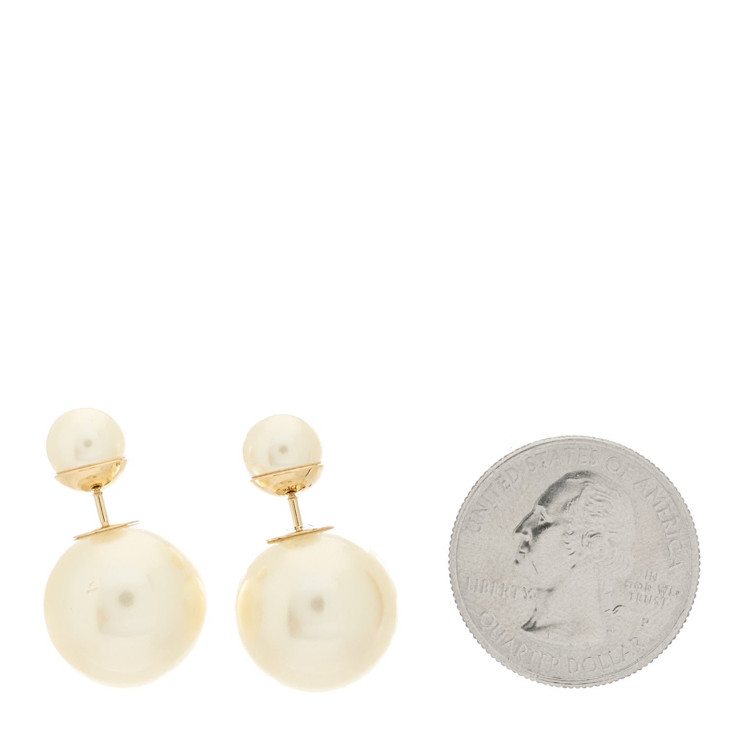 Christian Dior Pearl Mise En Dior Tribal Earrings Gold 3 of 5