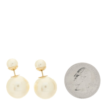 Christian Dior Pearl Mise En Dior Tribal Earrings Gold 3 of 5