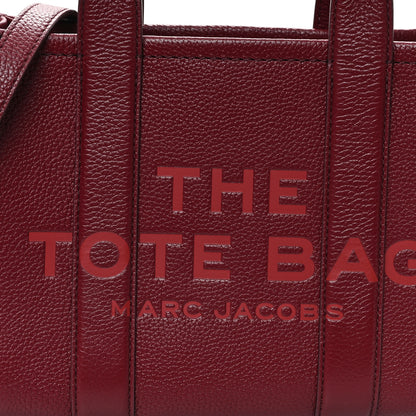 Marc Jacobs Grained Calfskin Small The Tote Bag Cherry 6 of 10