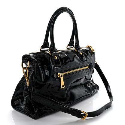 Prada Vernice Shopping Satchel Black 3 of 11