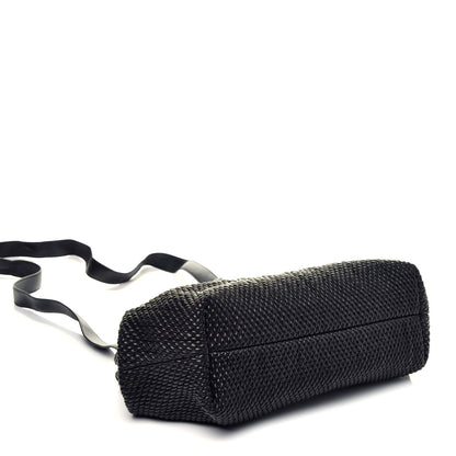 Bottega Veneta Calfskin Knit Large The Point Triangle Bag Black 4 of 8
