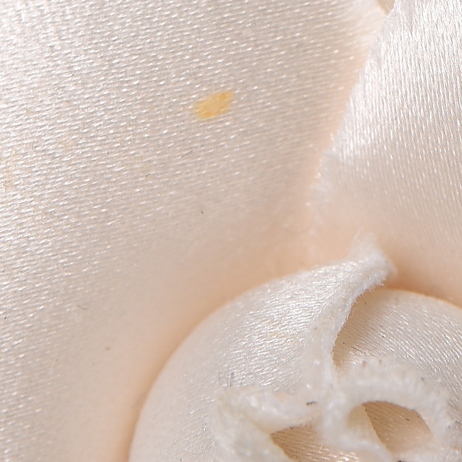 Chanel Silk Taffeta Camellia Brooch Pin White 3 of 5