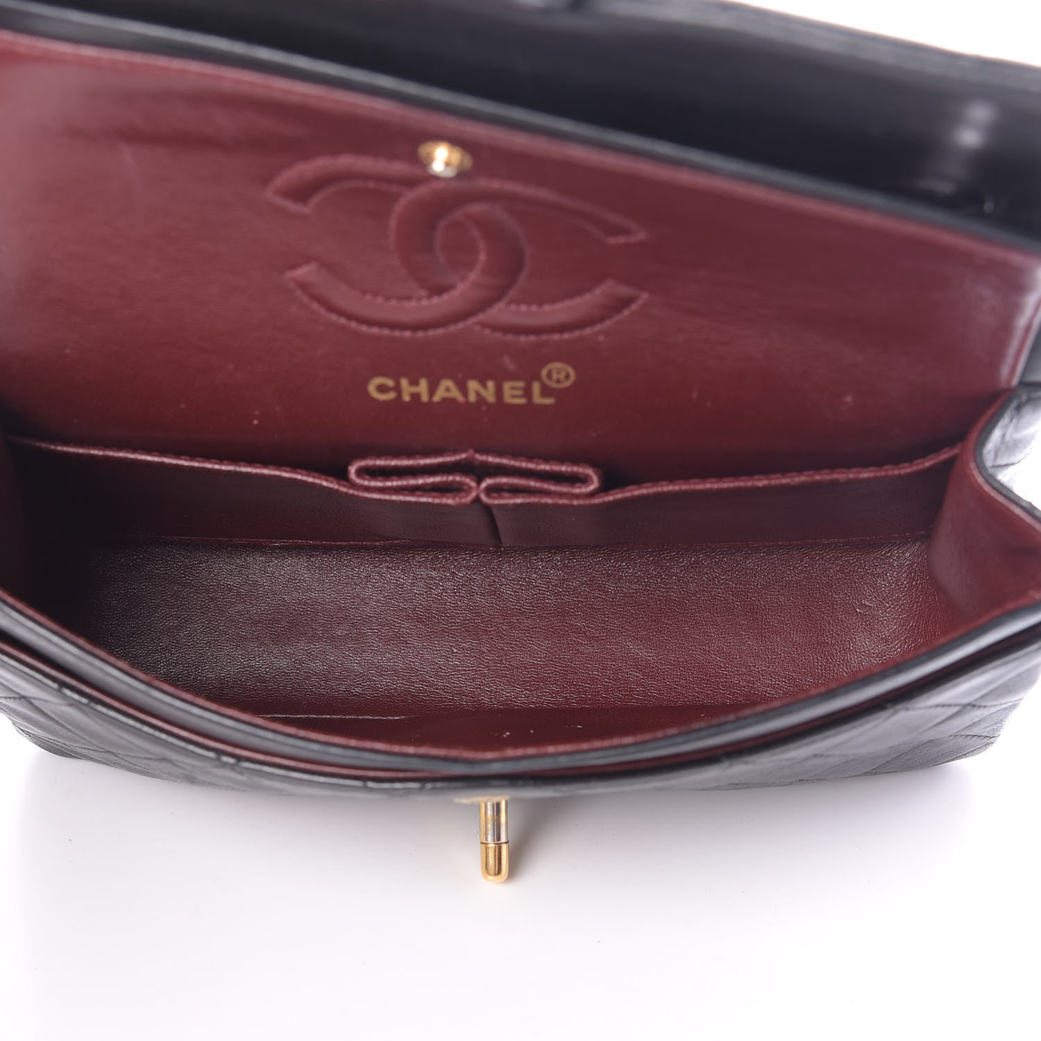 Chanel Lambskin Quilted Small Double Flap Black 5 of 17