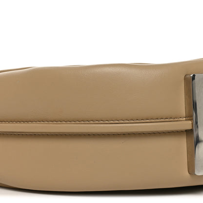 Fendi Vitello Grace Matte Metal Handle Medium Fendigraphy Hobo Bag Beige Amido 9 of 10