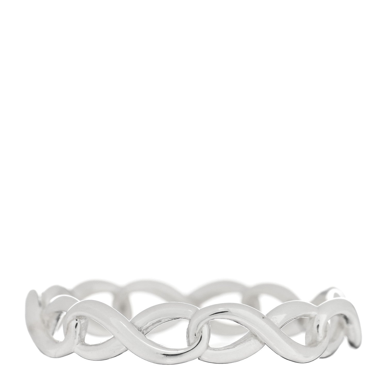 Tiffany Sterling Silver Narrow Infinity Band Ring 54 7 1 of 4