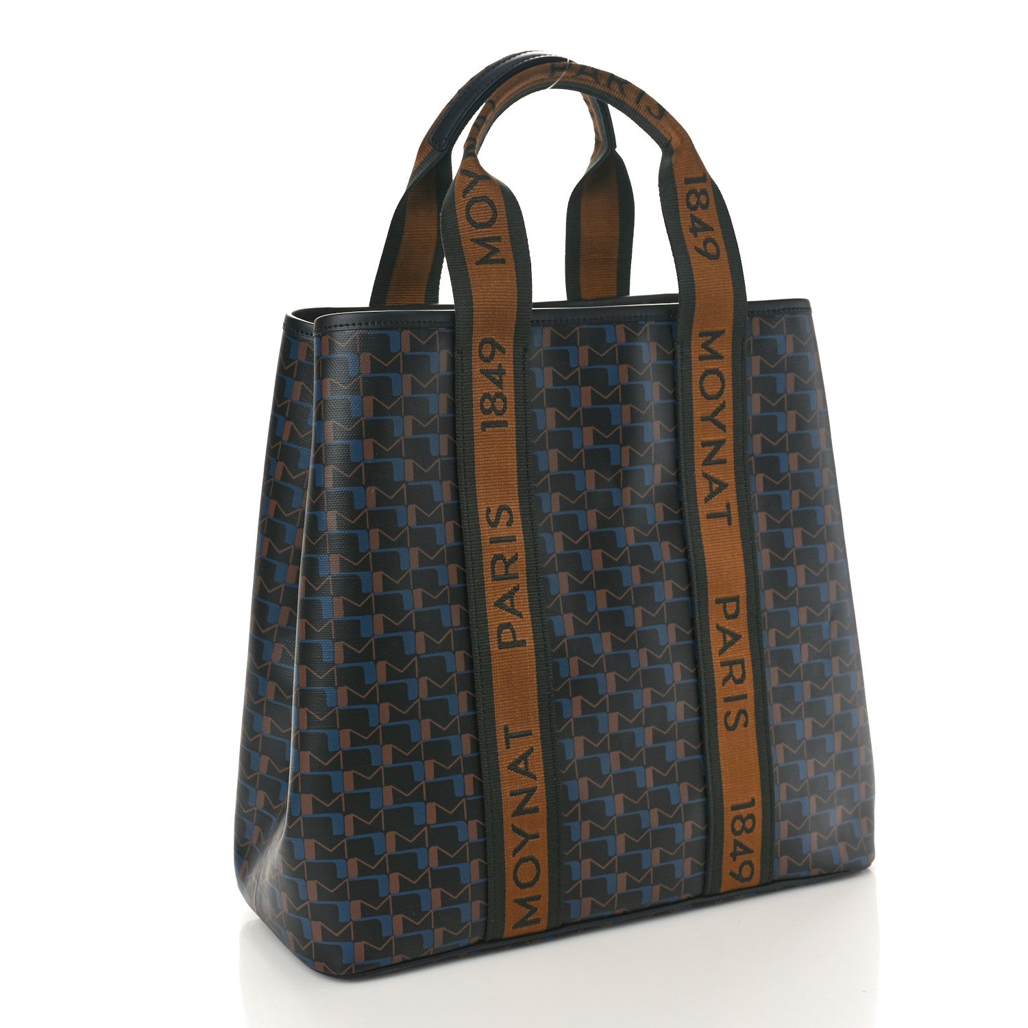 Moynat Canvas 1920 M Monogram Tote Black Brown 4 of 10