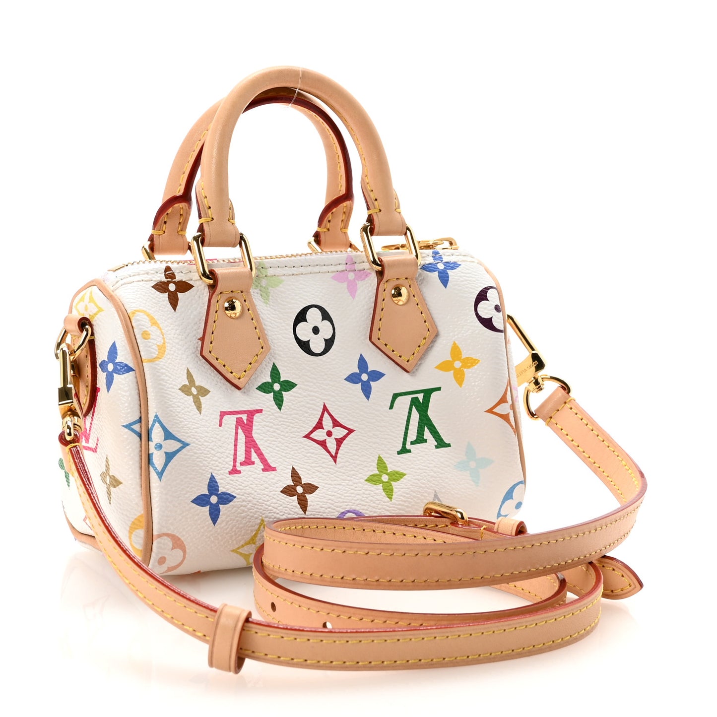 LV X TM Monogram Multicolor Nano Speedy White
