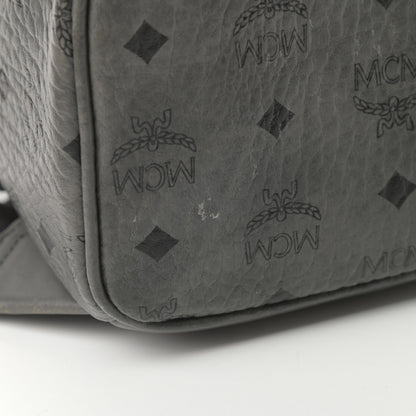 MCM Visetos Small Side Stud Stark Backpack Phantom Grey 12 of 14