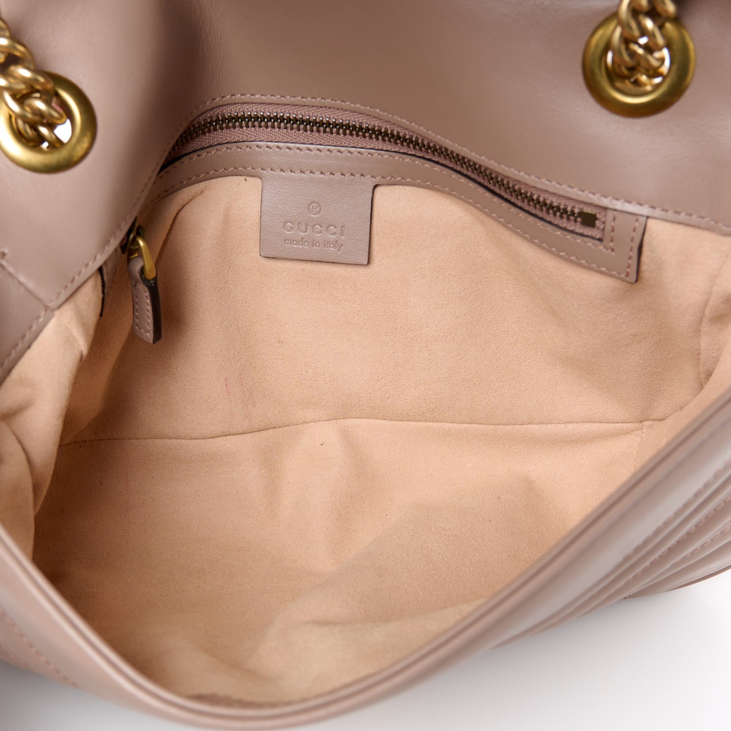 Calfskin Matelasse Small GG Marmont Shoulder Bag Porcelain Rose