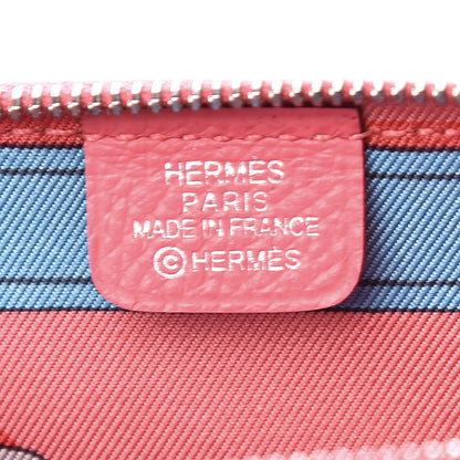 Hermes Epsom Silk'In Coin Purse Rose Azalee 6 of 8