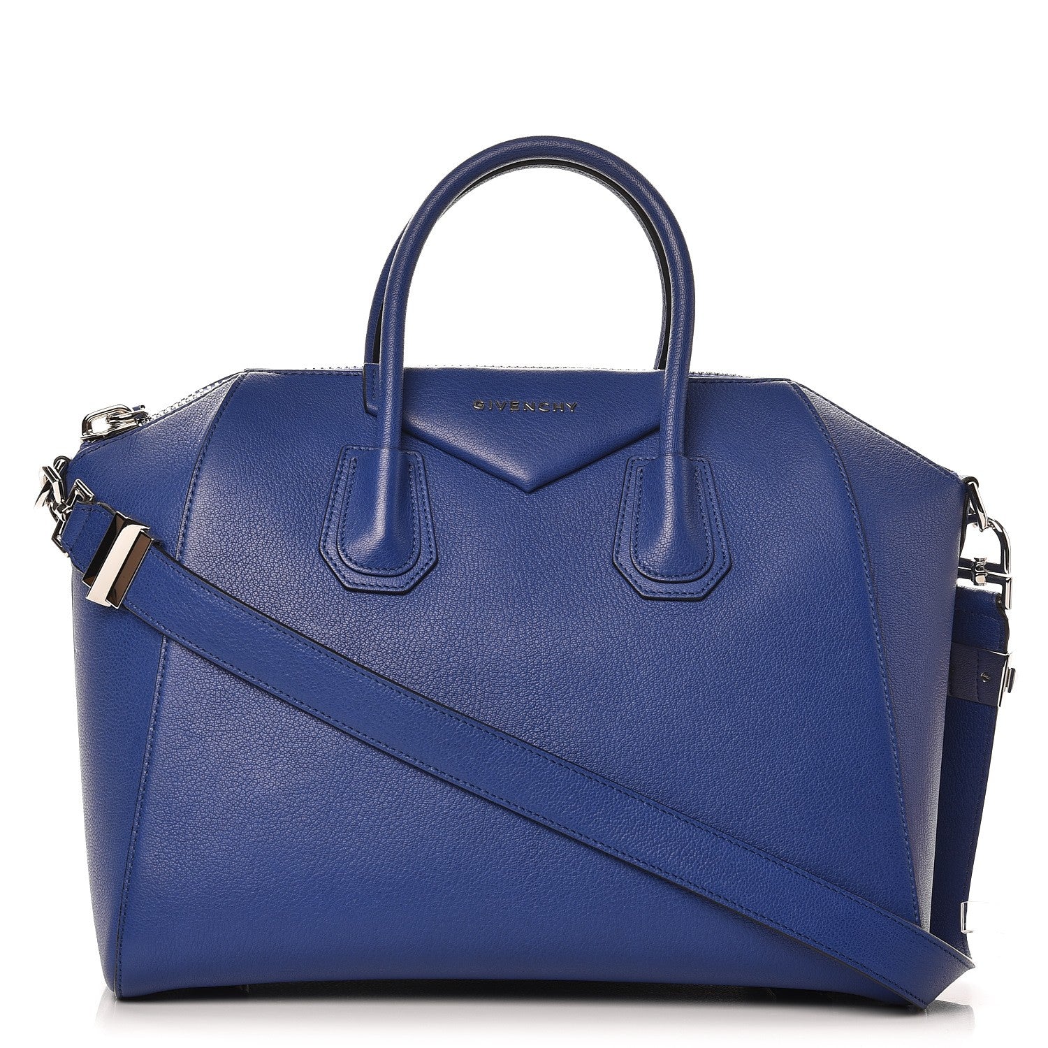Givenchy Sugar Goatskin Medium Antigona Bright Blue 1 of 10