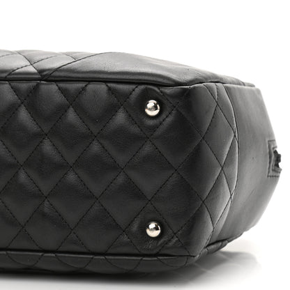 Chanel Calfskin Quilted Large Cambon Bowler Black 10 of 11