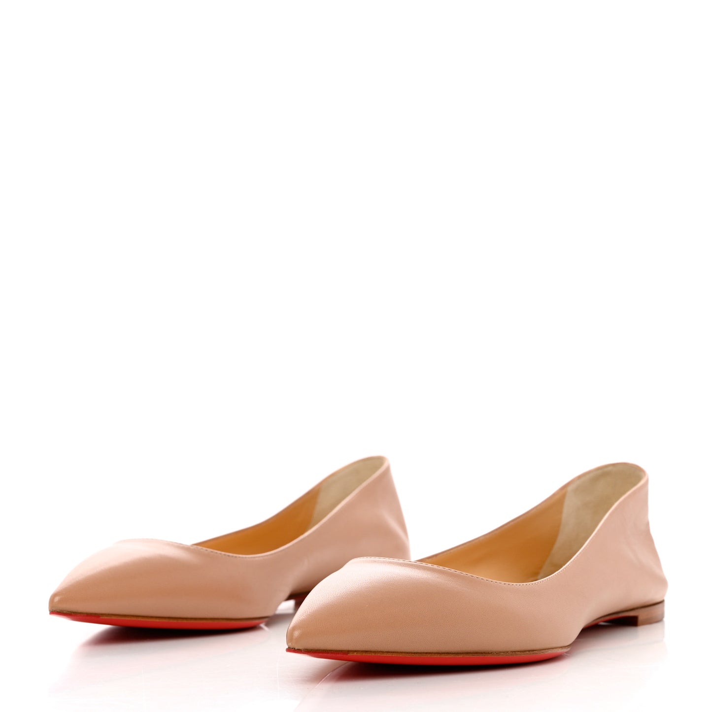 Shiny Nappa Ballalla Flats 40 Nude