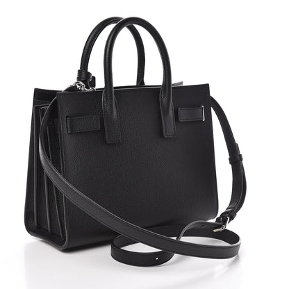 Saint Laurent Grained Calfskin Nano Sac De Jour Black 3 of 10