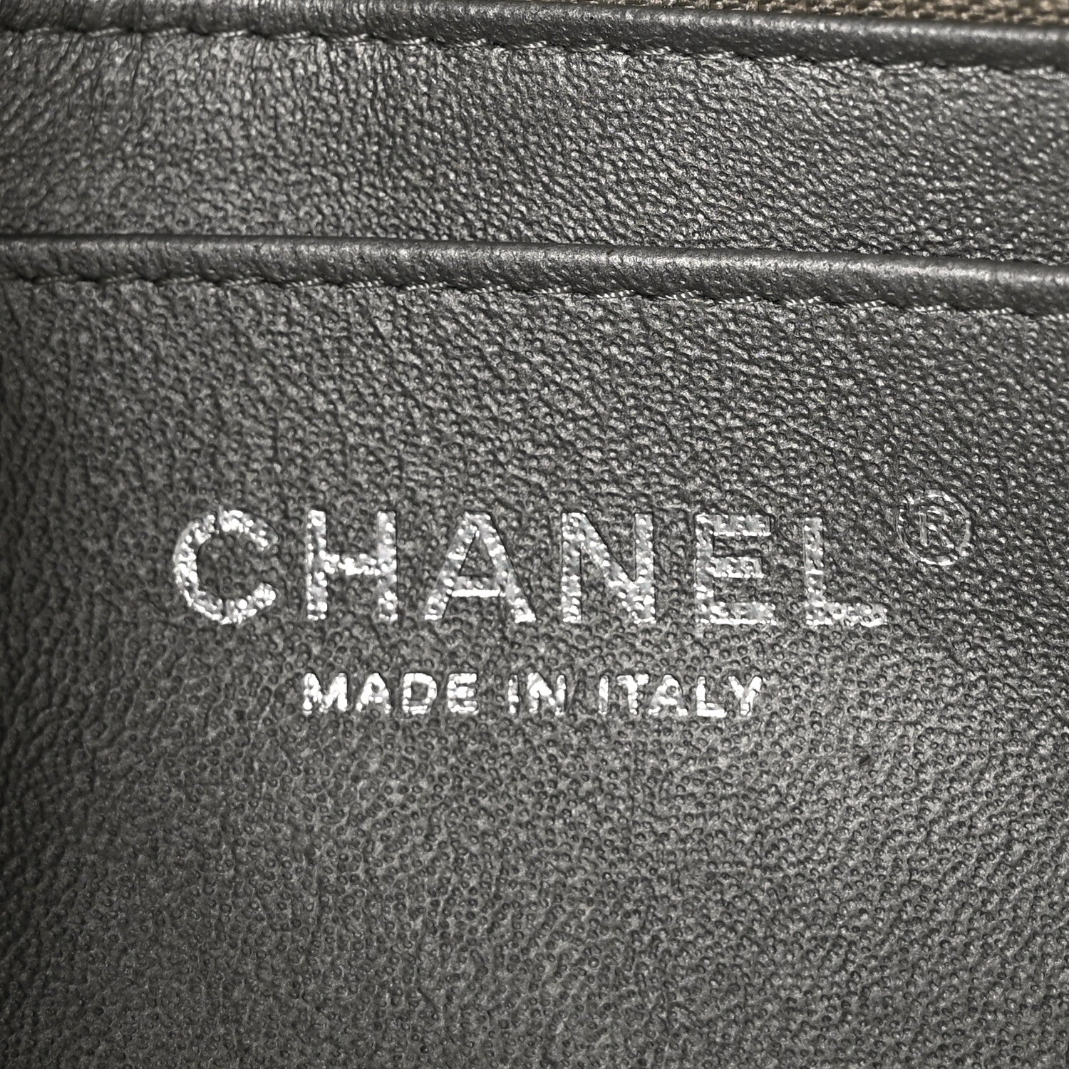 Chanel Metallic Calfskin Quilted Pixel Effect Mini Rectangular Flap Dark Silver 6 of 11