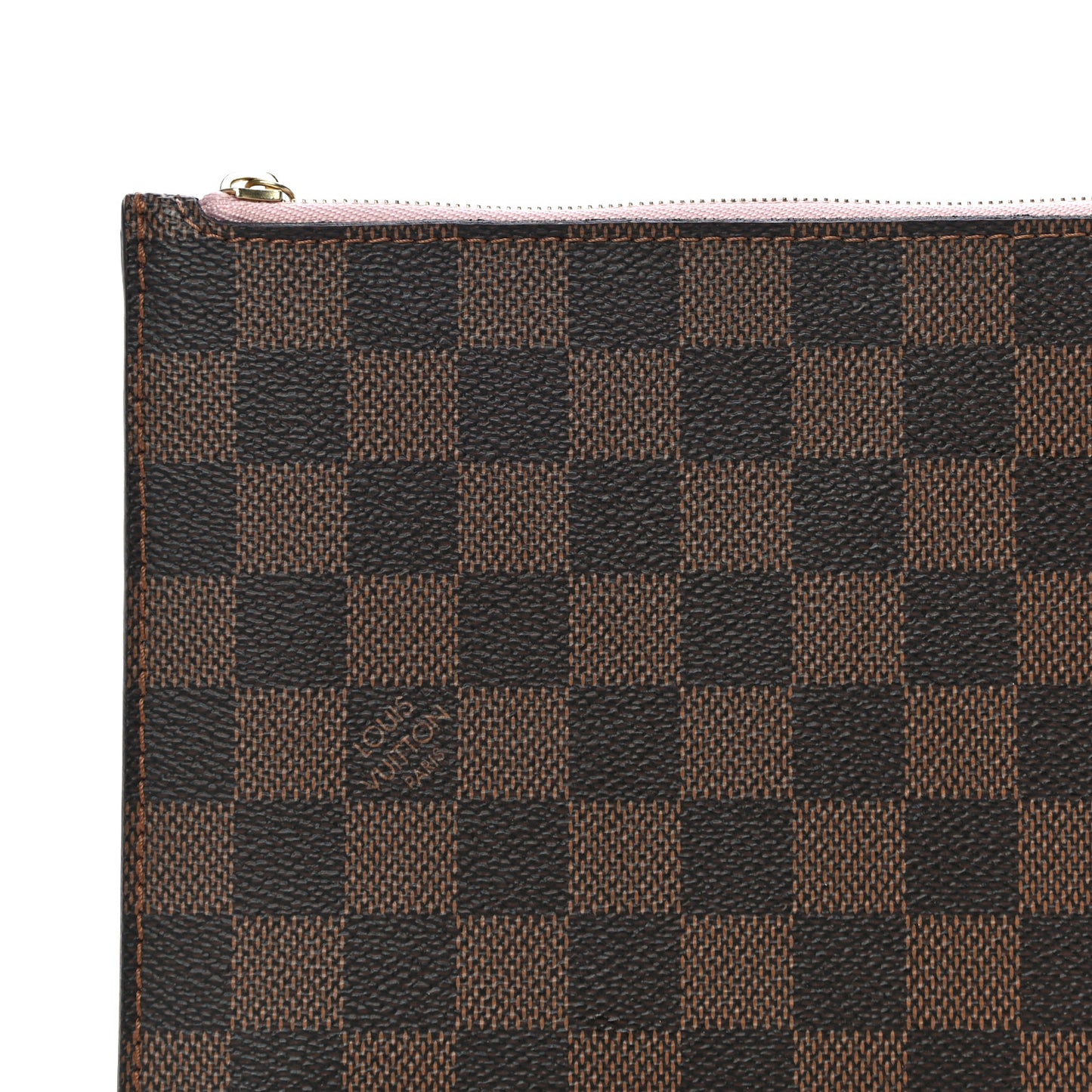 Damier Ebene Neverfull MM GM Pochette Rose Ballerine
