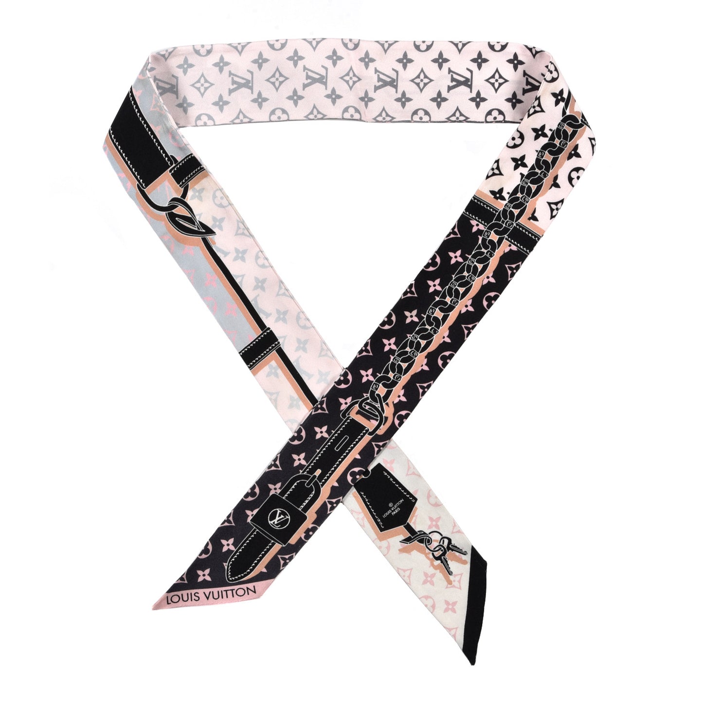 Silk Monogram Rising Confidential BB Bandeau Black Rose