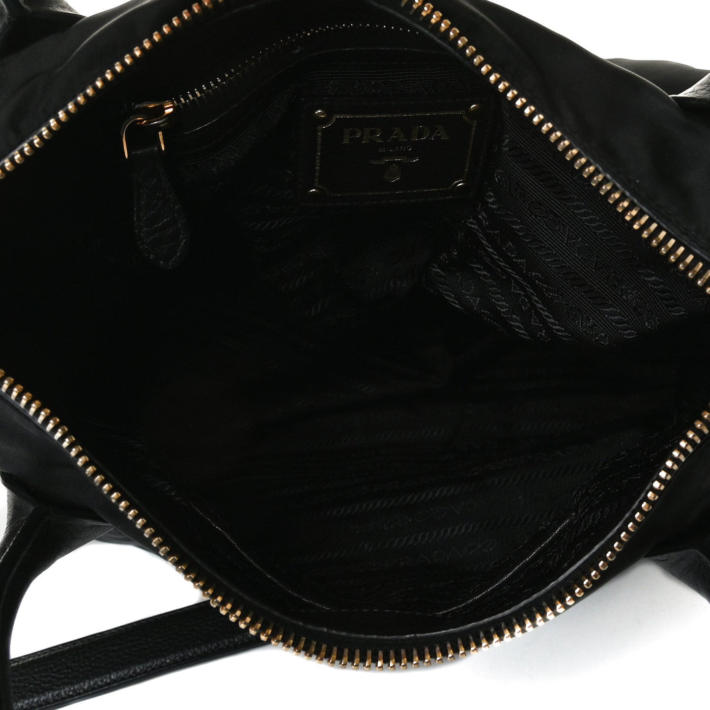 Tessuto Nylon Cervo Shoulder Bag Black