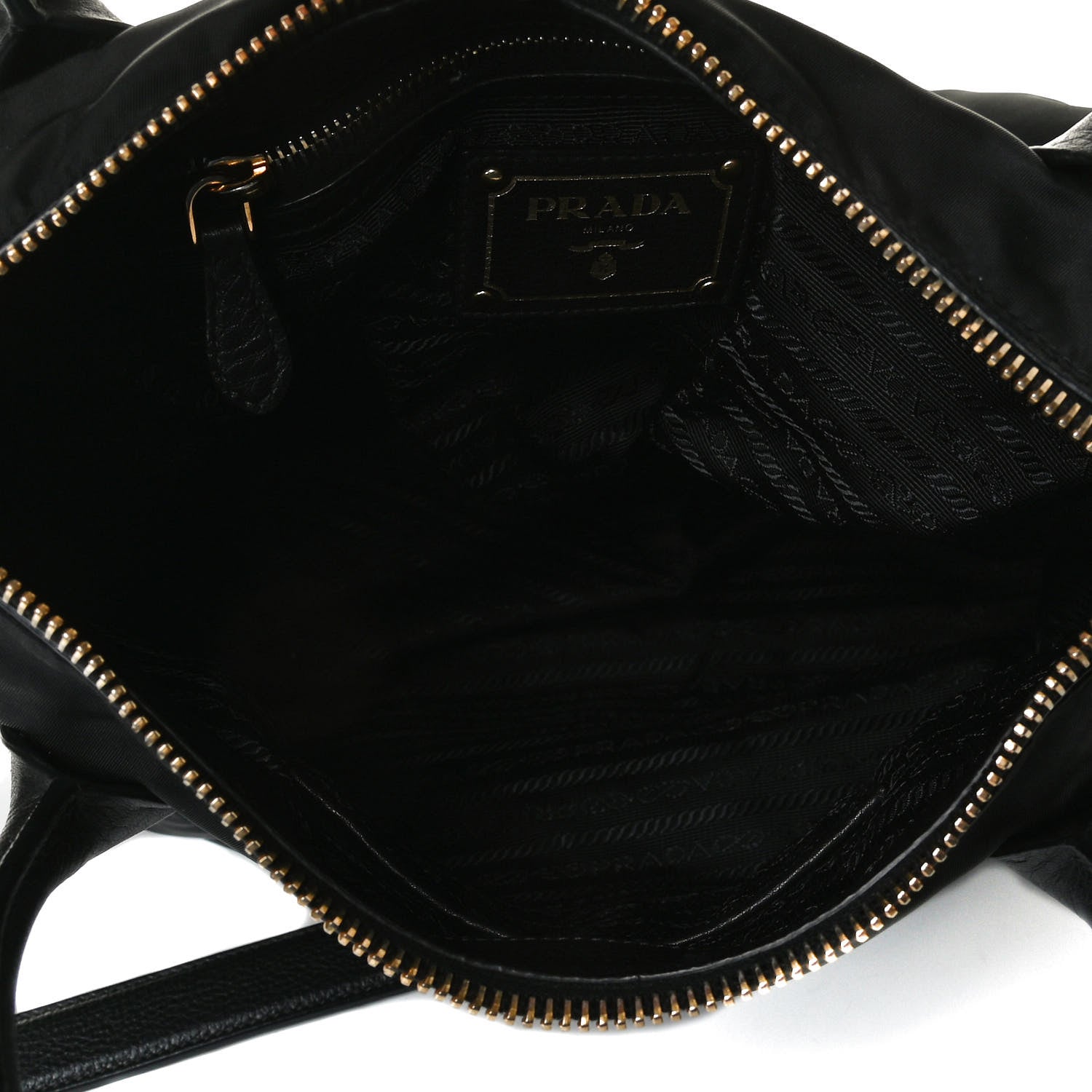 Prada Tessuto Nylon Cervo Shoulder Bag Black 4 of 18