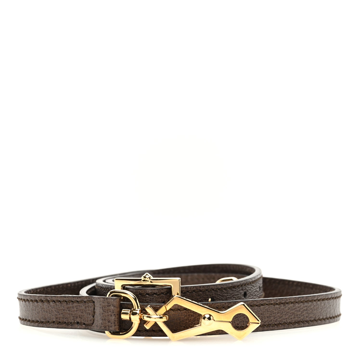 Gucci Calfskin 25mm Adjustable Shoulder Strap Black 1 of 3