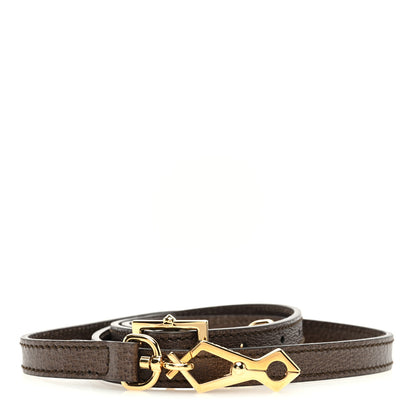 Gucci Calfskin 25mm Adjustable Shoulder Strap Black 1 of 3