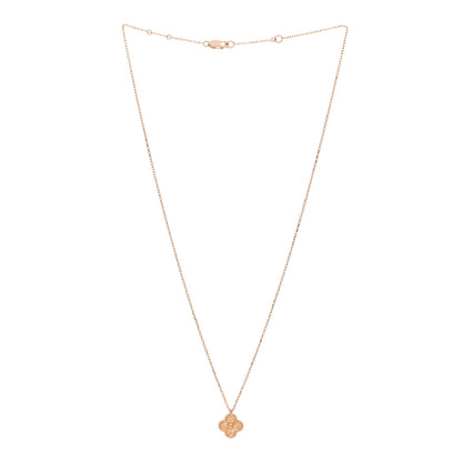 Van Cleef & Arpels 18K Rose Gold Sweet Alhambra Pendant Necklace 3 of 6