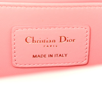 Christian Dior Lambskin Cannage Mini Backpack Peach Blossom 5 of 14