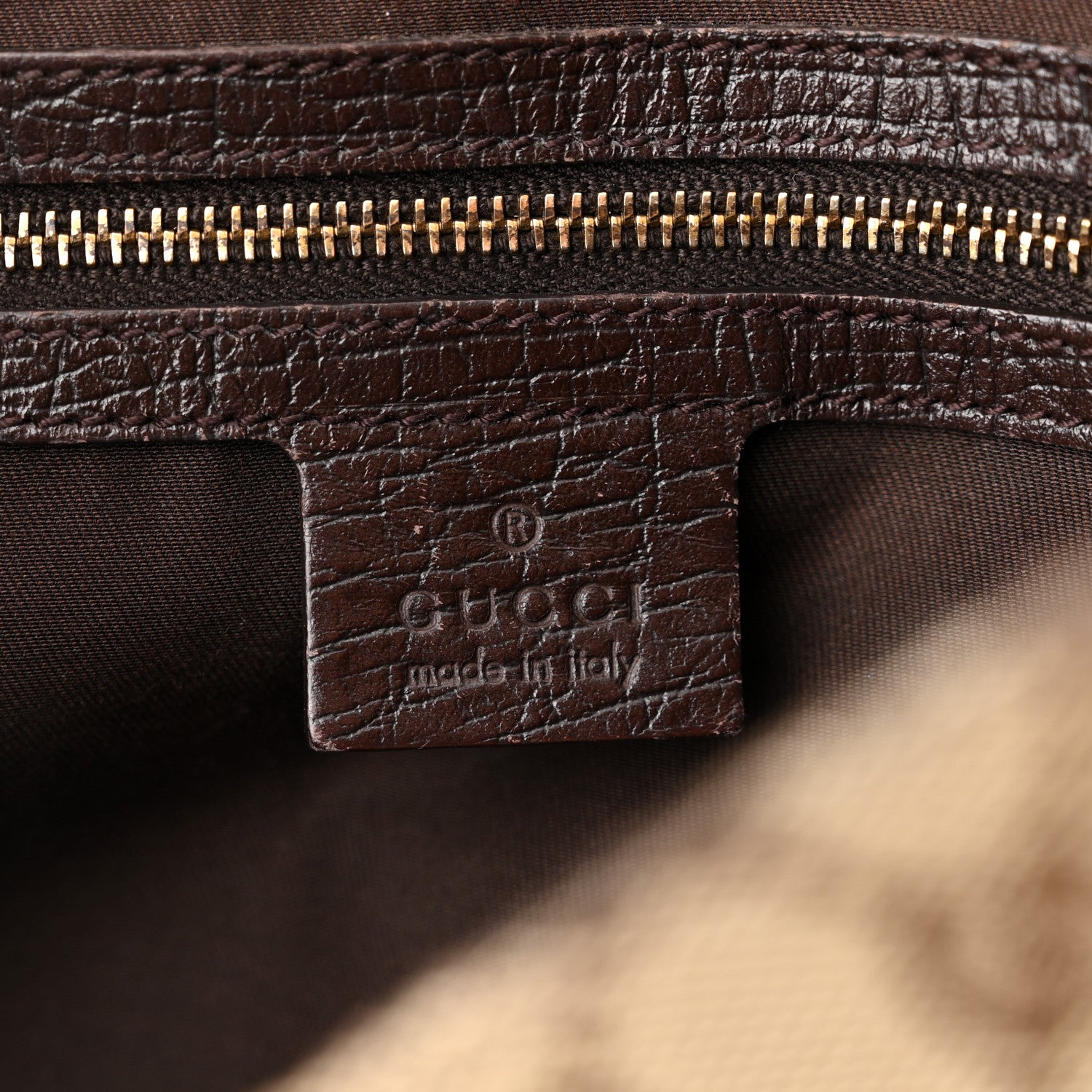 Gucci Monogram Medium Hasler Tote Dark Brown 6 of 13
