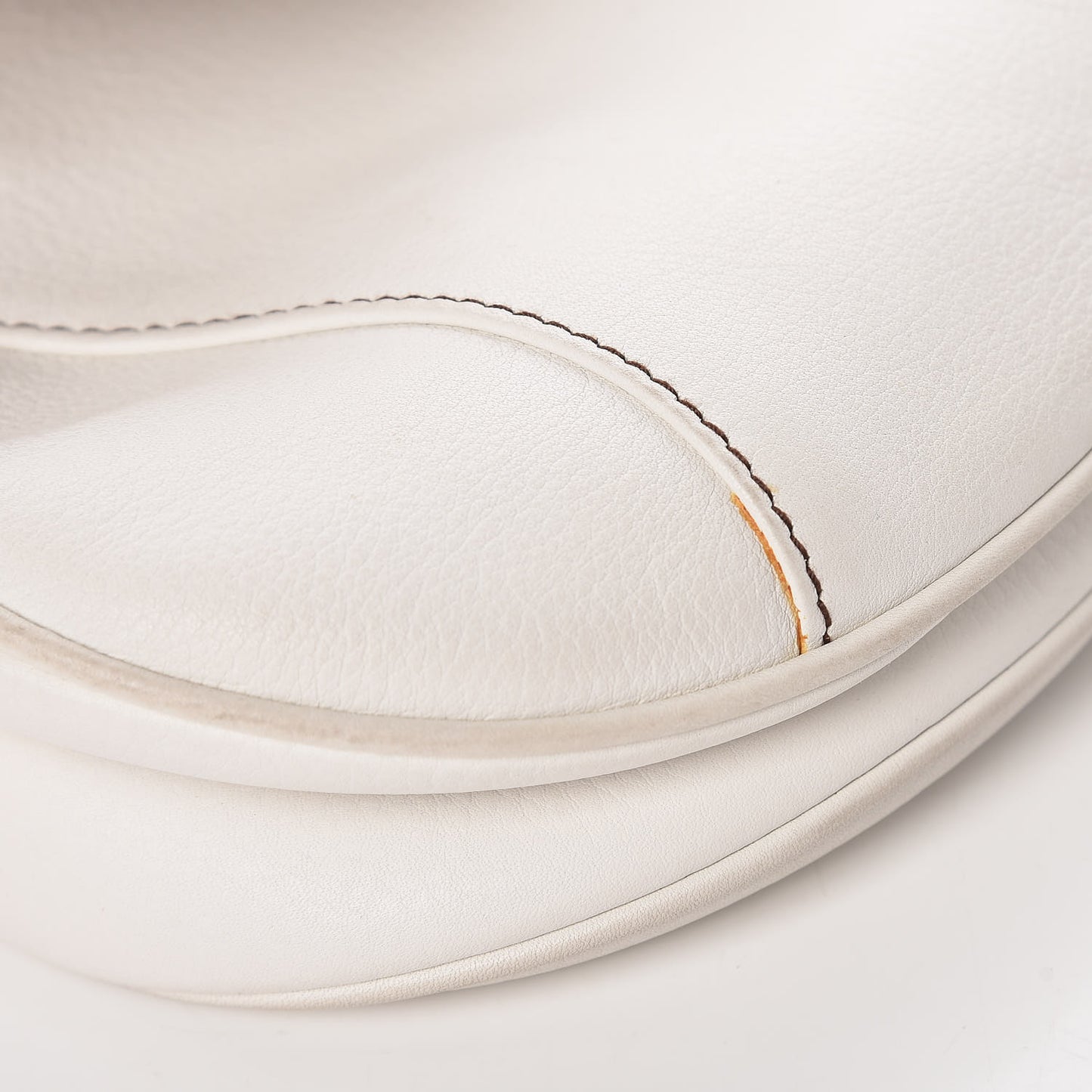 Calfskin Saddle Bag White